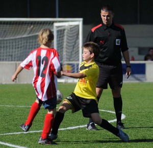 Raúl Martín en el derbi benjamin Manacor - Cardassar