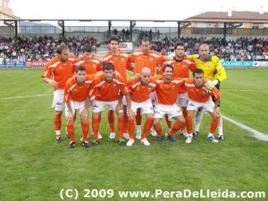 Plantilla del Lleida. Foto Pera de Lleida.