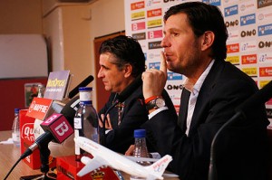 Juan Buades y Mateu Alemany en la rueda de prensa | Jordi Avellà