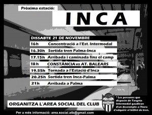 Cartel de la Excursión a Inca