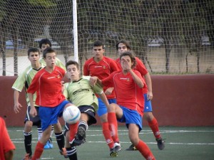 Collerense cadete en imagen de archivo del partido frente al Petra