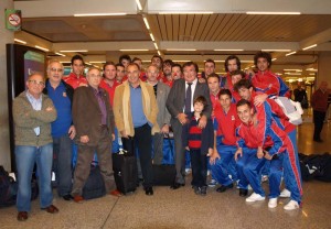 Miguel Bestard con la Selección Balear UEFA