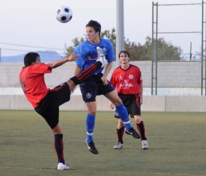 Rafa Peidnado en un partido con el Manacor