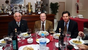 Joan Forteza, Tomeu Vidal y Mateu Alemany durante la comida