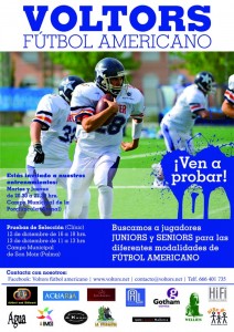 Voltors Fútbol americano. Pulsar sobre el cartel para ampliarlo