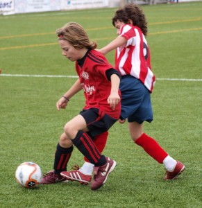 Jugada del partido. Foto Pepsila