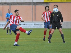 Amengual en un partido con el Manacor