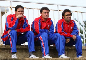 Juan Nebot con su equipo técnico