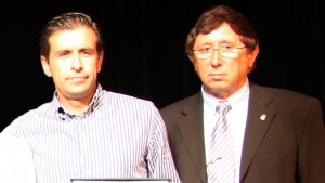 Salvador Fornes junto a Bartolome Riera, hasta ahora Presidente y veicepresidente del comité arbitral.