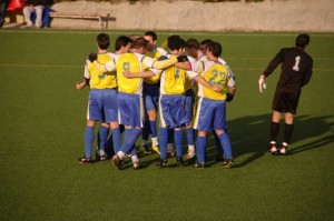 El Sporting celebra uno de los goles