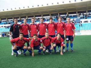 Plantel. Dani, Lucas, Nazuti, Arouca (lesionado), Isaac, Serginho (se marchó), Guilherme, Vinicius, Rafa, Thiago y Edgar (baja momentánea) –en la imagen– junto a Aram, Gasparini, Toli, y Rodri son los que quedan y quienes están levantando ael clnombre delcub en la Tercera división - Archivo