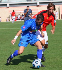 Manel Sala esta temporada frente al Mallorca B