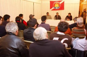 Imagen de la reunión celebrada el pasado jueves.  MOISÉS COPA