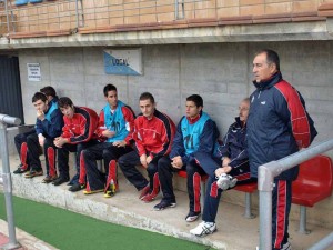 Jaime Sastre en el banquillo de la selección