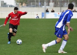 Ximo Navarro en el Espanyol 1-2 Mallorca B 