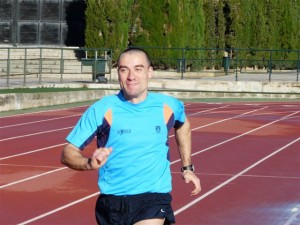 Jaume Bardaji durante las pruebas fisicas