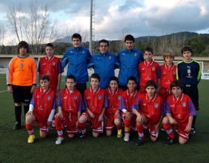 Preselección sub-12 que se enfrento ayer al Infantil del Calvia