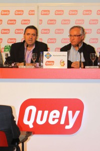 Pedro Rotger y Jordi Guirado en la presentación de Quely