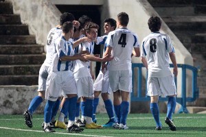 El Baleares celebra uno de los goles