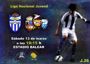 Cartel del partido At. Baleares - Juv. Sallista